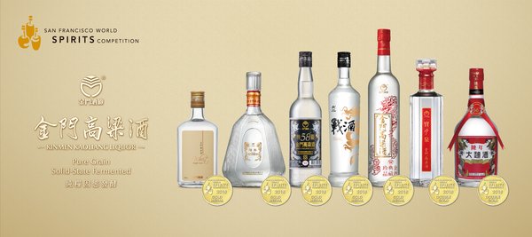 Kinmen Kaoliang Liquor wins top honor at San Francisco World Spirits Competition 2018