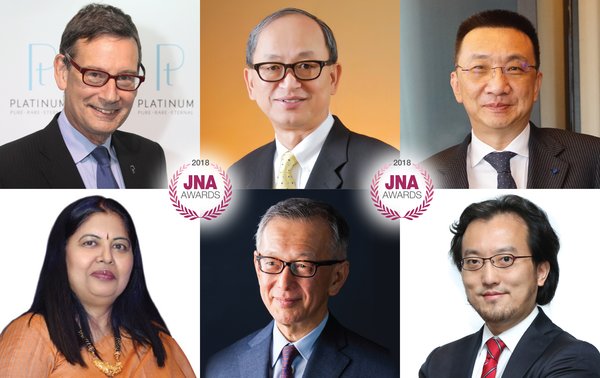 2018 judging panel (clockwise from top left): James Courage, Albert Cheng, Lin Qiang, Mark Lee, Yasukazu Suwa and Nirupa Bhatt