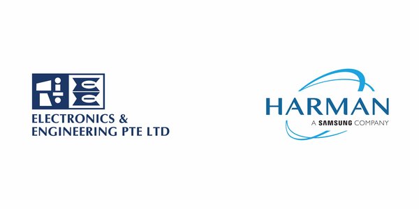 Electronics & Engineering Pte Ltd and HARMAN Logo
