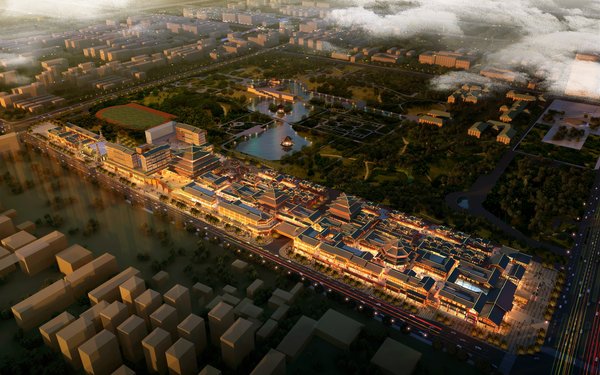 邯郸勒泰城（串城街）项目鸟瞰图