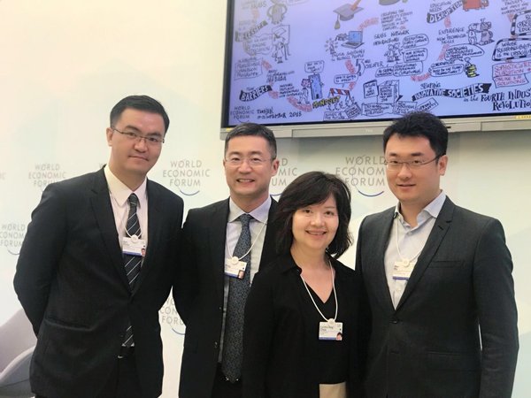 FESCO Adecco（外企德科） CEO倪瀛先生、COO 周科先生、董事Cynthia Chew女士和马西亚先生受邀出席2018夏季达沃斯