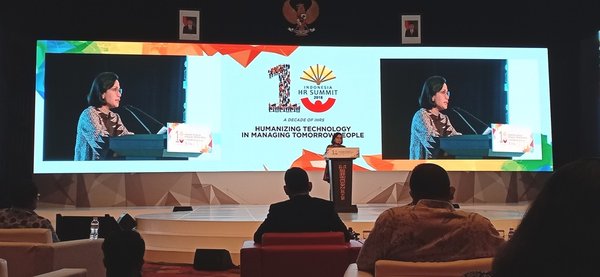 Indonesian Finance Minister Sri Mulyani was one of the speakers at The 10th Indonesia HR Summit 2018 in Bali.
