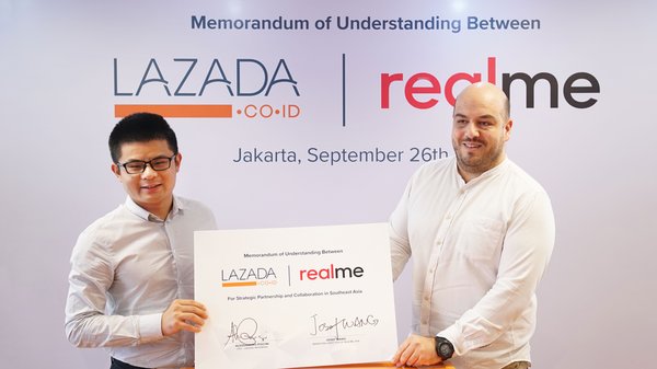 Lazada and Realme Sign MoU for Strategic Partnership in Indonesia