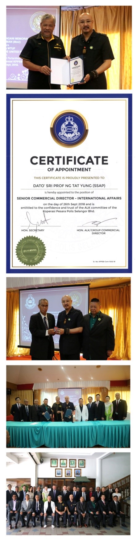 The photos of MoU signing ceremony and appointment ceremony