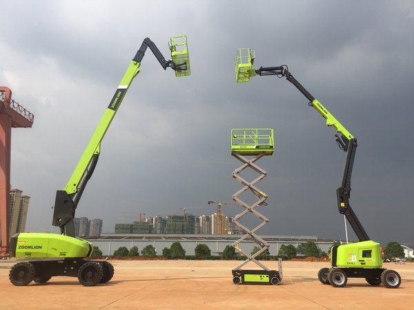 Zoomlion to launch three new aerial construction platform lines, including straight arm aerial work platform, scissor lift platform, and crank arm lift platform.