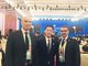 上海市副市长吴清（图中）、麦德龙集团全球首席运营官 Phillipe Palazzi 先生（图右）、麦德龙中国总裁康德先生（图左）在首届进博会开幕式及虹桥国际经贸论坛
