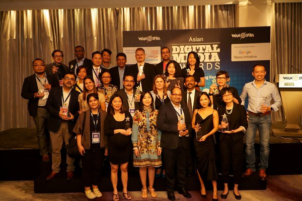WAN-IFRA Asian Digital Media Awards 2018 Winners Group Photo