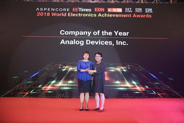 ADI公司成为唯一获得“年度最佳电子企业”殊荣的公司