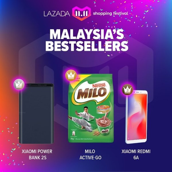 Malaysia’s Bestsellers for Lazada 11.11 Shopping Festival