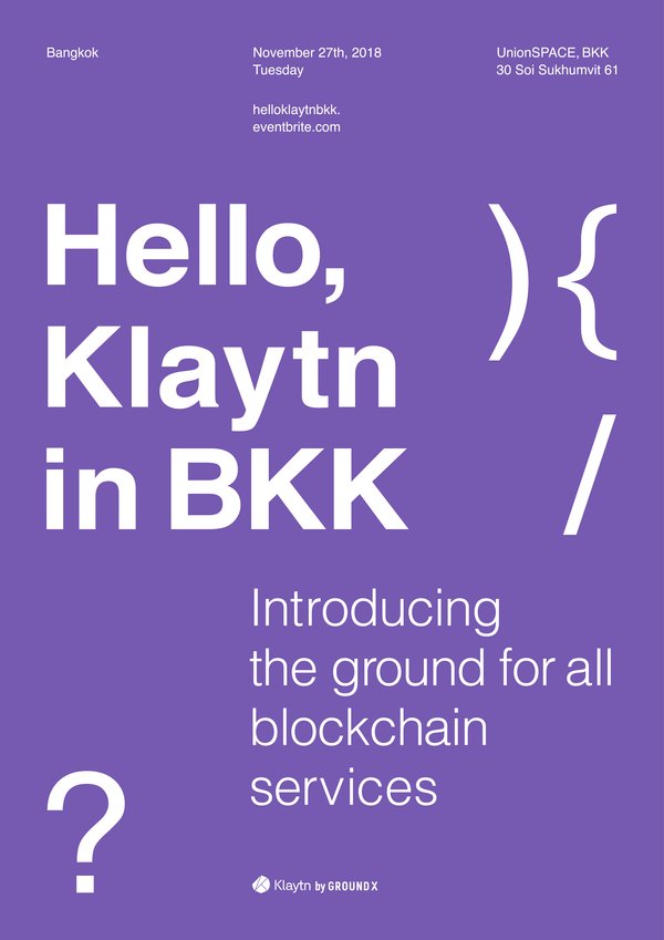 Hello, Klaytn in BKK