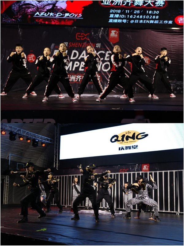 11月25日，“孔孟之子”和“QING Kids”夺得STARTER-EN DANCE COMPETITION亚洲齐舞大赛少儿组双料冠军/OBSBOT 图