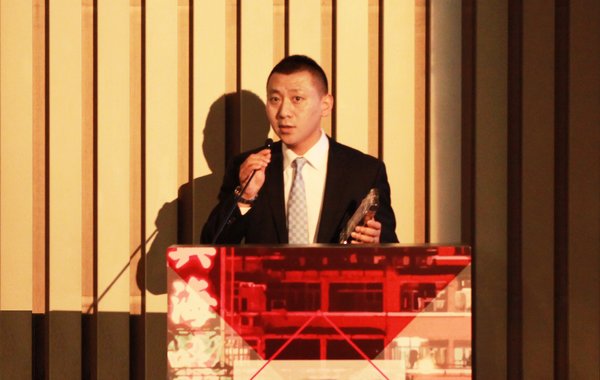 中國巨幕（CGS）公司總經理陳京民先生發表獲獎感言