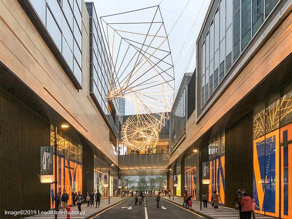 ‘Floating Island’ concept across the building’s façade is accented with occasional bulged cut stones, combined with the unique design of the main entrance brings a modern and striking visual experience.