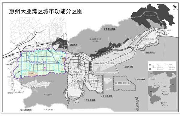环旭电子惠州厂预定地将在西部综合产业区（图片来源：惠州大亚湾区招商局）