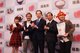 從左至右：angie、Kei San、內堀福島縣知事、和田大使、Muko