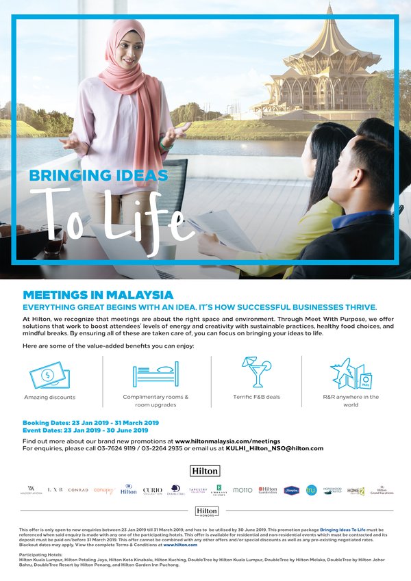 Bringing Ideas to Life with Meetings at Hilton Malaysia