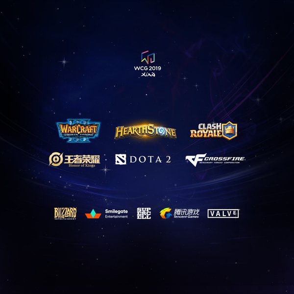 WCG2019西安总决赛比赛项目