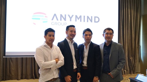 Left to Right- Pirath Yensudjal, Executive Vice President of TV Thunder, Siwat Vilassakdanont, Managing Director of CastingAsia Creators Network, Kosuke Sogo, CEO and co-founder of AnyMind Group, Punsak Limvatanayingyong, Founder of Moindy