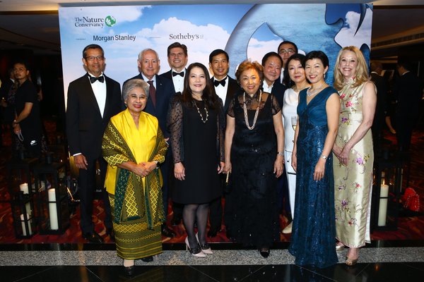The Nature Conservancy’s Asia Pacific Council (front row, left to right): Ms Shanti Poesposoetjipto, Ms Julia S. Gouw, Ms Shirley Young, Ms Anla Cheng, Ms Kathy Matsui, Ms Nancy Bowen (back row, left to right): Mr George Tahija, Mr Robert McLean, Mr Nicolás Aguzin, Mr Dr. Fred Zuliu Hu, Mr Moses K. Tsang, Mr Frank Wei