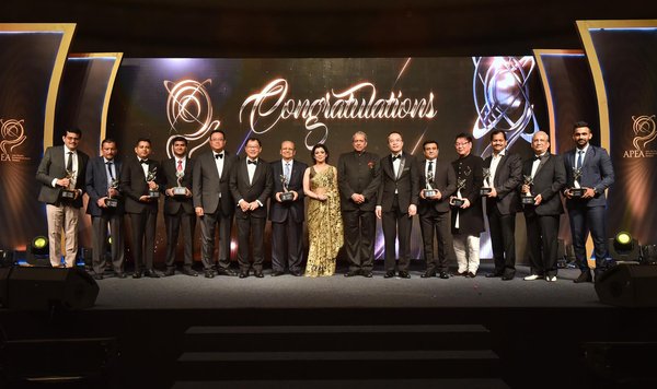 Group photo of the Winners at the Asia Pacific Entrepreneurship Awards 2019, India