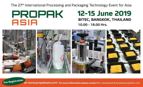 ProPak Asia 2019 Asia's no. 1 Processing & Packaging Event