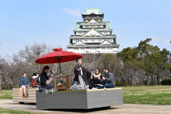 日本首发全新移动式旅行体验“cross5m/h(时速5公里)”活动，在大阪城公园圆满收官