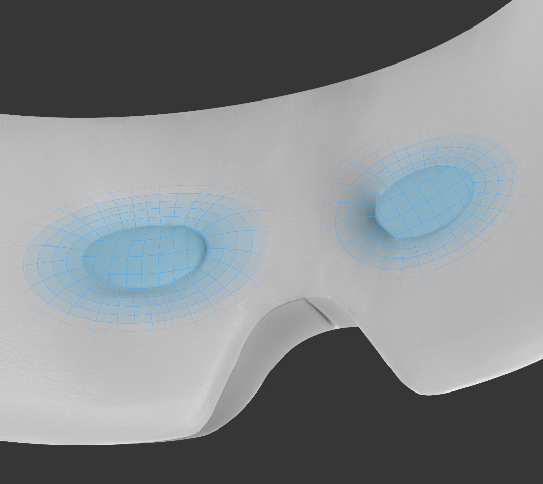 3D镂空凹槽设计