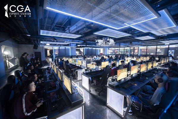 CGA eSports Stadium is a 25,000 sq. ft. multiplex venue that features bleeding-edge Nvidia-powered gaming rigs, dedicated VR, shopping, a café and more.