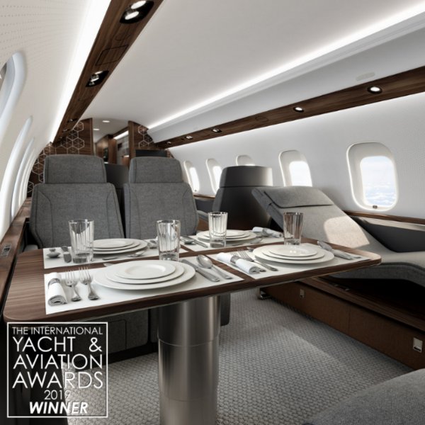 新一代庞巴迪环球飞机Nuage座椅系列获顶级设计奖