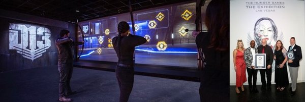 The Hunger Games: The Exhibition awarded Guinness World Records(R) title for Largest Interactive Touchscreen Display