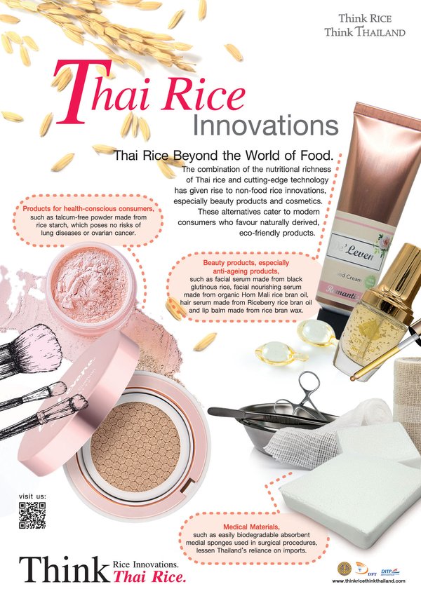 Thai Rice Enters to the World of Healthcare and Beauty