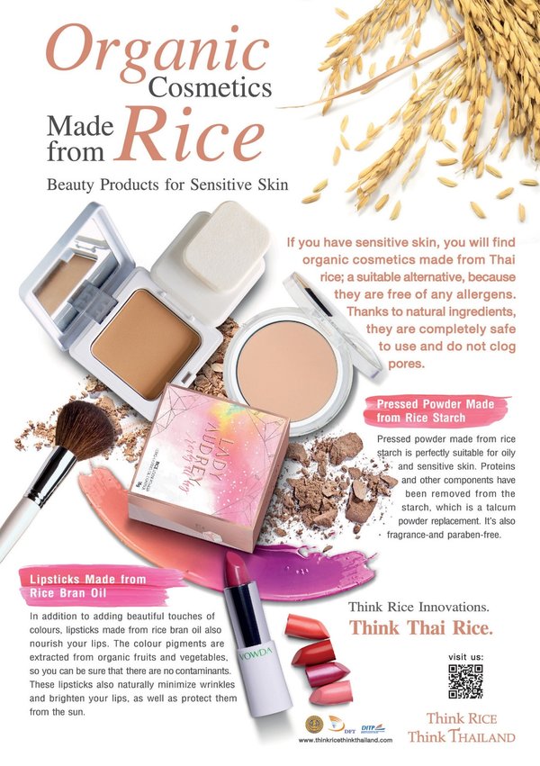 Thai Rice Brings Organic Cosmetics to Beauty Industry