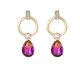 A pair of colourful earrings by Yiwu Mingheng Jewelry Co Ltd