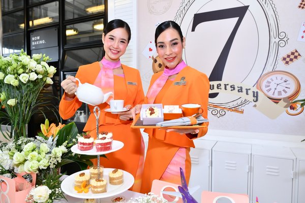 THAI Smile celebrates the 7th anniversary by offering a tea party in ‘Smile in Wonderland’ theme for all passengers in all flights during 7-13 July 2019
