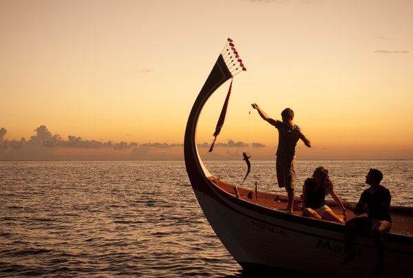 Hilton Honors Experiences: Sunset Fishing at Conrad Maldives Rangali Island. Image Credit: Justin Nicholas