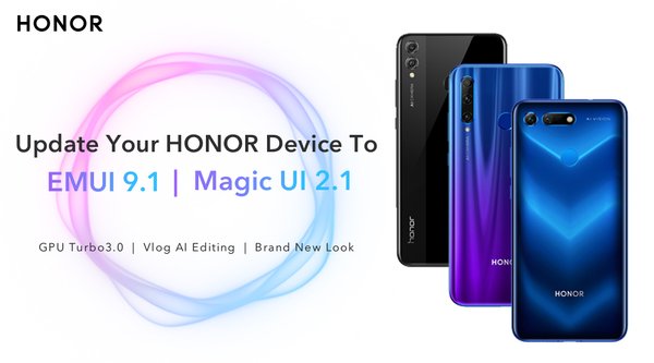 HONOR EMUI 9.1/Magic UI 2.1 Upgrade