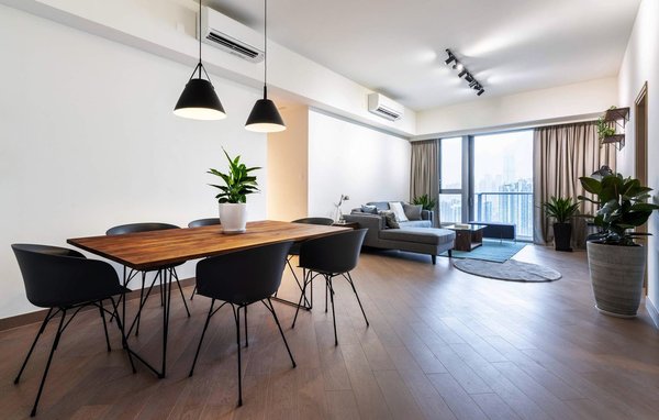 Communal area in co-living apartment Hmlet Cullinan West, Hong Kong