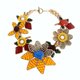 An eye-catching flower necklace by Beads U Workshop Co Ltd (2H12)