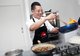 Michelin-starred Chef Kwok-keung Chan from Hong Kong is demonstrating a twist to Cantonese dishes with the application of Lee Kum Kee sauces and condiments at Food & Hotel Indonesia (FHI) 2019 on Thursday (25/7).