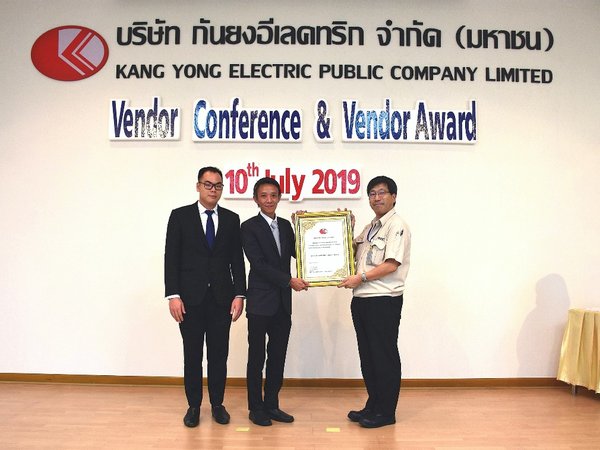 KYE Vendor Performance Award presented to INEOS Styrolution Thailand