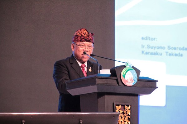Indonesia's Minister of Public Works and Housing, Basuki Hadimuljono, delivered his speech at the 3rd World Irrigation Forum, Monday September 2 2019.