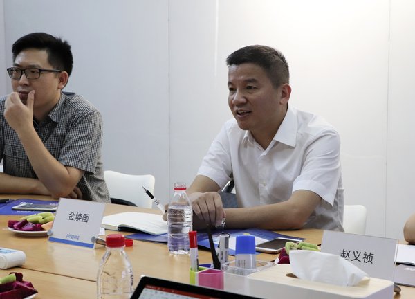 金焕国副局长与PingPong相关负责人进行交流并给予发展指示