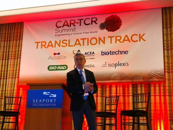 CEO Dr. William CAO gave speech of FasT CAR technology on the CAR-TCR Summit Boston.