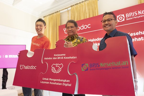 Collaboration between Halodoc and BPJS (Indonesian National Health Insurance system).