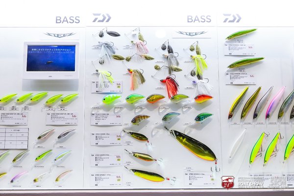 Watersports are no longer just boating and swimming, lure fishing extends the definition of watersports. The picture showed lure bait on Lifestyle Show 2019.
