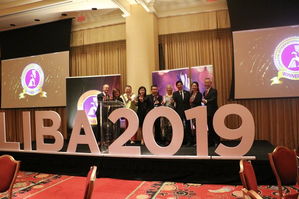 The Winners of the LIBA 2019 on stage