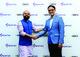 Sathya Kalyanasundaram, Country Head and Managing Director, Experian India (left) and Dippak Khurana, Co-founder and CEO, Vserv (right) commemorating the strategic investment