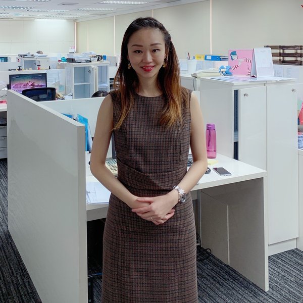 Dr. Vivien Chua, CTO of Shenton Brokers, in her office.