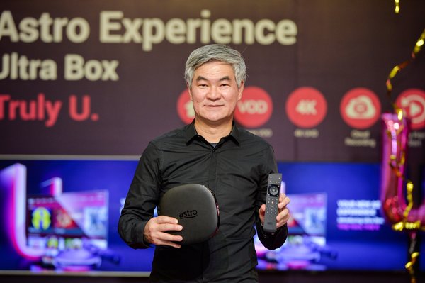 Astro’s Group CEO, Henry Tan at the launch of the Astro Ultra Box