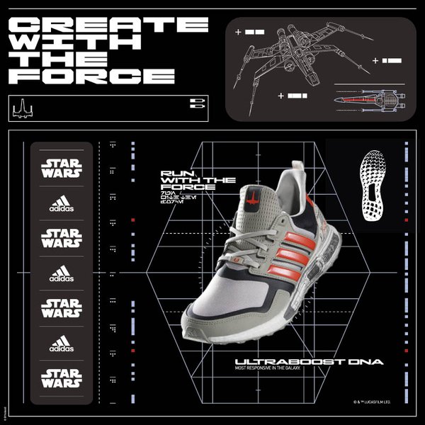 阿迪达斯推出UltraBOOST S&L 星球大战主题系列跑鞋